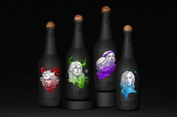 十二星座化身冷艷美女，與你共飲葡萄酒
