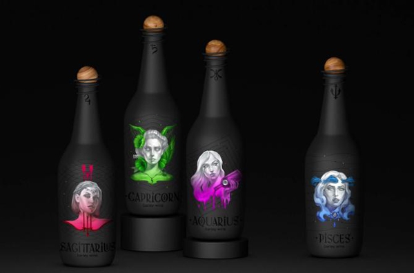 十二星座化身冷艷美女，與你共飲葡萄酒